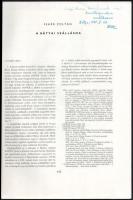 Fehér Zoltán: A bátyai szállások. (DEDIKÁLT). Cumania II. Ethnographia. Bács-Kiskun Megye Múzeumok K...