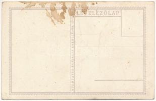 Boldog Karácsonyi Ünnepeket! Nyomtatta és kiadja Knerr Izidor, Gyoma / Hungarian Christmas art postc...