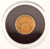 Kongó 2007. 1500Fr Au "Bonaparte Napóleon", "A világ legkisebb arany érméi" tanú...