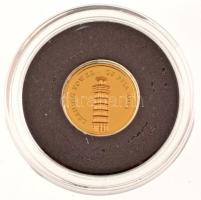 Mali 2015. 100Fr Au "Pisa-i Ferde Torony", "A világ legkisebb arany érméi" tanús...