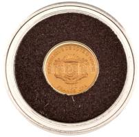 Elefántcsontpart 2016. 100Fr Au "Angkor Wat", "A világ legkisebb arany érméi" ta...