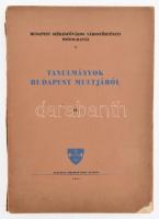 Budapest Székesfőváros Várostörténeti Monográfiái 7. Tanulmányok Budapest Múltjából. 1936, Budapest Székesfőváros kiadása, sérült kiadói papírkötés.