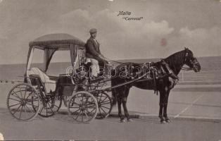 Malta Carrozzi / Maltese horse carriage, Máltai lovas hintó