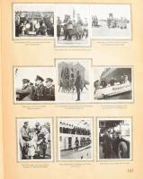 cca 1935 Hindenburg tábornok és államfő életét bemutató cigarettakép gyűjtőmappa kompletten fekete-f...