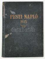 Pesti Napló 1935-ös évfolyam egybekötve, sérült kötésben