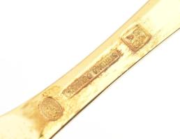 1975 Ezüst(Ag) Georg Jensen dán dísz kanál, jelzett, h: 14 cm, nettó: 43,2, g Aranyozott, hibátlan