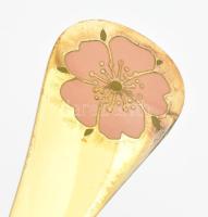 1976 Ezüst(Ag) Georg Jensen dán dísz kanál, jelzett, h: 14 cm, nettó: 43,2, g Aranyozott, hibátlan