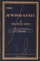 Herzl, Theodor [Tivadar]: The Jewish State. An attempt at a modern solution of the Jewish Question. Biography, based on the work of Alex Bein. Introduction by Louis Lipsky. (New York, 1946), American Zionist Emergency Council, 160 p. Angol nyelven. Kiadói papírkötés.