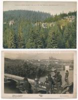 5 db RÉGI külföldi város képeslap vegyes minőségben / 5 pre-1945 European town-view postcards