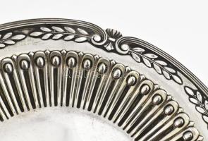 Ezüst(Ag) asztali tálka, jelzett, d: 17 cm, nettó: 139 g