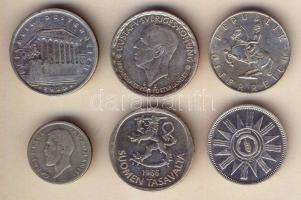 Kis Ag tétel, 6db, benne román, osztrák, svéd, iraki pénz! T:vegyes