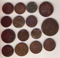 Ausztria/magyar verdejel vegyes váltópénz tétel 1763-1868-ig, 15db, benne 1Kr, 3Kr, 4Kr, 30Kr T:3,3/4