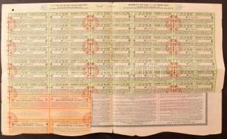 Törökország 1933. "7 1/2%-os Török Államadóssági kötvény, 1933, 3. sorozat" kötvény 500Fr-...