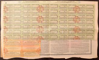 Törökország 1933. "7 1/2%-os Török Államadóssági kötvény, 1933, 3. sorozat" kötvény 500Fr-...