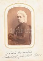 cca 1860-1880 Régi fotóalbum, benne 25 táblán 50 fotóval, jelentős részben feliratozva és nevesítve....
