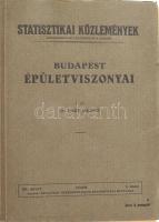 Statisztikai Közlemények. 58/1. LAKY Dezső, Dr.: Budapest épületviszonyai. Bp., 1929, Budapest Székesfőváros Statisztikai Hivatala, X, 341 lKiadói papírkötés, jó állapotban