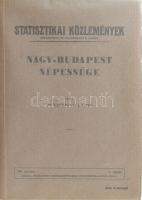 Thirring Lajos: Nagy-Budapest népessége. Bp. (1935.) Bp. Székesfőváros Háziny. 112 p. 1 sztl. lev. /Statisztikai Közlemények 78. k. 1 sz./ Fűzve, kiadói papírborítóban; jó állapotban