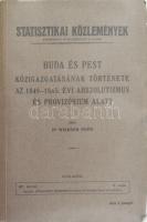 ildner Ödön: Buda és Pest közigazgatásának története az 1849-1865. évi abszolutizmus és provizórium alatt I. Bp. (1937.) Budapest Székesfőváros Statisztikai Hivatala, 92 l. Statisztikai közlemények. Kiadói papírborítóban.