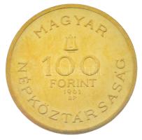 1961. 100Ft Au "Bartók Béla" (7,70g/0.986) T:XF (P) / Hungary 1961. 100 Forint Au "Bé...