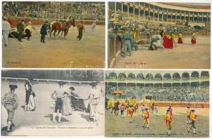 Bikaviadal 28 különféle régi lap sok színessel közte 2 Stengel / Bull fight, 28 old postcards with a lot of coloured, inc. 2 Stengel