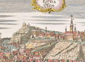 Buda. Ofen. "Buda és Pest rézmetszetű látképe észak-nyugat felől."
Megjelent önálló lapké...