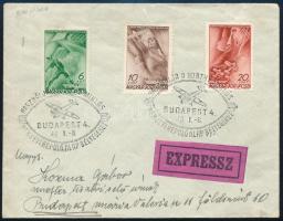 1940 Repülő alap I. sor Budapest helyi expressz FDC-n