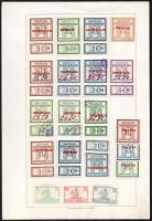 60 különféle ügyvédi bélyeg a Hollaender gyűjteményből