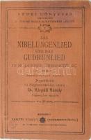 Das Nibelungenlied und das Gudrunlied in moderner Übersetzung. Szemelvényes kiadás. Jegyzetekkel és magyarázatokkal ellátta: Dr. Kárpáti Károly. Német Könyvtár 4. Bp., 1902., Lampel R. (Wodianer F. és Fiai) Rt.,XIII+3+84 p. Magyar és német nyelven. Kiadói egészvászon-kötés, kissé kopott borítóval.