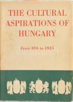 Dr. Louis Nékám: The Cultural Aspirations of Hungary : From 896 to 1935. Bp., 1935, Central Committee of the Budapest Thermal Baths and Health Resorts. 319 p Fekete-fehér és néhány színes képpel gazdagon illusztrált. Kiadói papírkötésben, borítón dombornyomott címerekkel.