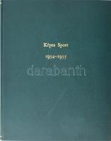 1954-1955 Képes Sport első két évfolyamának egybekötött számai: I. évf. 1-33. sz. (1957. május-december); II. évf. 1-28., 30-37., 39-43., 45-46., 44., 47-52. sz. Teljes I. évfolyam, és közel teljes II. évfolyam (2 szám hiány). Benne rengeteg izgalmas írással, sok fotóval, az olimpiáról, az Aranycsapatról, Puskás Ferencről, stb. Modern műbőr-kötésben, jó állapotban.