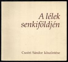 A lélek senkiföldjén - Csoóri Sándor köszöntése, aláírásokkal: Csoóri Sándor, Faludy György, Korniss Péter, Tandori Dezső, Makkai Ádám, stb. Kiadói papírkötés, ragasztókötött, lapok kijárnak.