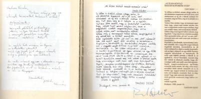 A lélek senkiföldjén - Csoóri Sándor köszöntése, aláírásokkal: Csoóri Sándor, Faludy György, Korniss...