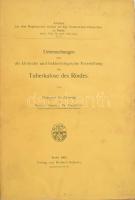 Prof. Dr. Ostertag - Breidert - Kaestner - Krautstrunk: Untersuchungen über die klinische und bakteriologische Feststellung der Tuberkulose des Rindes. Bp., 1905, Richard Schoetz. Német nyelven. Kiadói papírkötés.