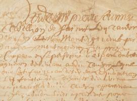 cca 1590-1634 8 db pergamen levél és okmány, szerződés latin és francia nyelven. Iratfejtőknek