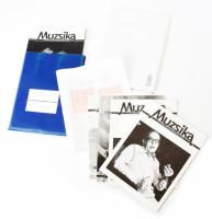 1991-92-93 A Muzsika nem teljes számai aláírásokkal, Yehudi Menuhin, Csavlek Etelka, Kurtág György, ...