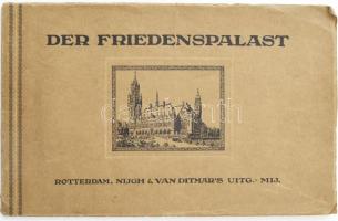 cca 1915 Der Friedenspalast, német nyelvű tájékoztató füzet, mely bemutatja a tervezés és építés folyamatát, 20 db fekete-fehér képpel, kiadja: Nijgh & Van Ditmar's Uitg-Mij., Rotterdam