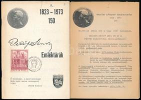 1973 Petőfi 150. évforduló tétel: Petőfi kiskőrösi szülőházáról készült fotó; Fery Antal ex libris; Petőfi Emléktúrák tájékoztató kiadvány (benne a igazolólap a túra helyszíneinek meglátogatását igazoló bélyegzésekkel) + Bem József tábornok emlékkiállítás lengyel nyelvű prospektusa