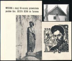 1973 Petőfi 150. évforduló tétel: Petőfi kiskőrösi szülőházáról készült fotó; Fery Antal ex libris; ...