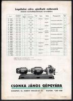 cca 1940 "Légoltalomra Csonka motort!", Csonka János Gépgyára Légoltalmi prospektus 190. s...