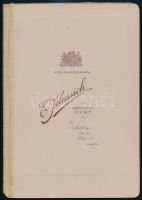 cca 1898 Abbazia, E. Jelussich fényképész műtermében készült, keményhátú vintage fotó, 17,3x25,1 cm