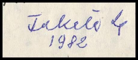 Fekete Zsolt (1935-2016): Sepsiszentgyörgy (Erdély), templom, 1982. Tus, papír, jelzett, 21x30 cm