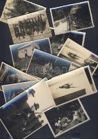 ~1930 13db régi fekete-fehér fénykép vadászokról és vadászatról