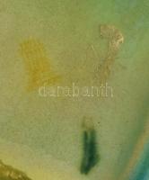 Zsolnay eozin mázas bagoly. Jelzett, egy kis mázsérüléssel, m: 16 cm