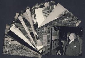 19db szocialista sajtó fotó sportról, társadalomról, épületekről