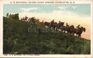 Charlotte, Camp Greene, US National guard, 1169. US Battery of 4 7-inch guns (fa)