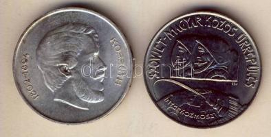 1947. 5Ft Ag "Kossuth" T:2 kis ph. + 1980. 100Ft "Szovjet-magyar közös űrrepülés" T:BU