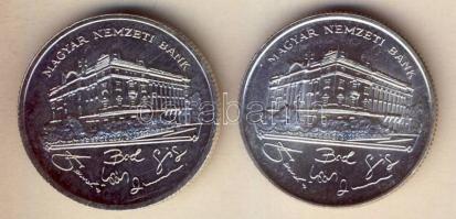 1992-93. 200Ft Ag "MNB" (2x) T:BU,2