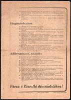 1947 "A Polgári Demokrata Párt 48 pontja. Vissza a Kossuthi demokráciához", Bp., Athenaeum...