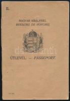 1936-1937 Magyar Királyság útlevele, német és osztrák bejegyzésekkel