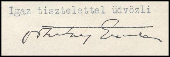 1939 Ortutay Gyula (1910-1978) néprajzkutató, későbbi vallás- és közoktatásügyi miniszter levele egy...